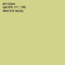 #D1D38A - Winter Hazel Color Image